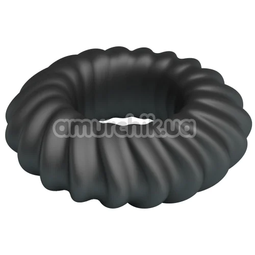 Эрекционное кольцо Crazy Bull Super Soft Silicone Fitz, черное