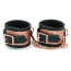 Фиксаторы для ног Liebe Seele Rose Gold Memory Leather Ankle Cuffs with Faux Fur Lining, золото-черные - Фото №3