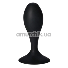 Анальна пробка Alume Silicone Balloon Plug М, чорна - Фото №1