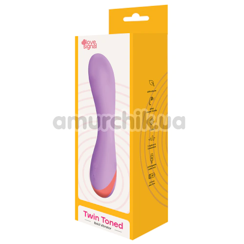 Вібратор для точки G Love Signal Twin Toned, фіолетовий