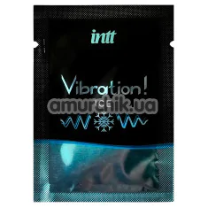 Збуджуючий гель з ефектом вібрації Intt Vibration Ice Tingling Effect Gel - м'ята, 2 мл - Фото №1