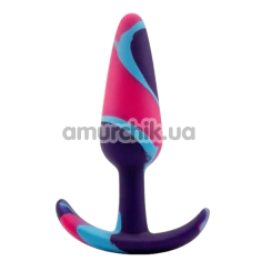 Анальна пробка Alume Silicone Aqua Anchor Plug L, фіолетово-рожева - Фото №1
