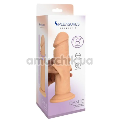 Фаллоимитатор S Pleasures Realistic Dante 8, телесный
