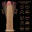 Вибратор с ротацией Dual-Layered Silicone Nature Cock LV410211, телесный - Фото №19