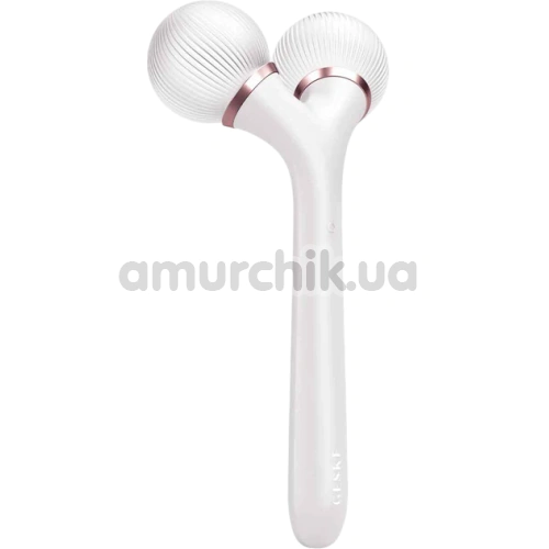 Ультразвуковий масажер Geske Sonic Facial & Body Roller 4 in 1, біло-золотий