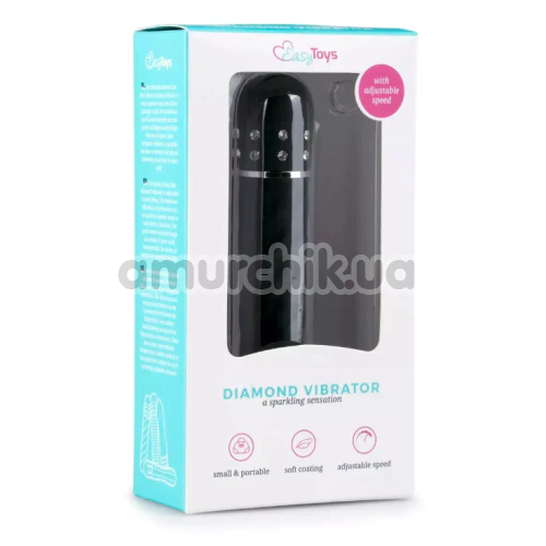 Вібратор Easy Toys Diamond Vibrator, чорний