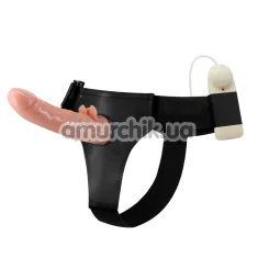 Страпон з вібрацією Ultra Passionate Harness 010025B, тілесний - Фото №1