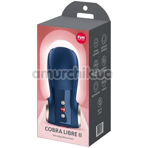 Симулятор орального секса Fun Factory Cobra Libre II, синий
