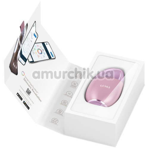 Массажер для глаз и лица Geske Cool & Warm Eye and Face Massager 7 in 1, светло-розовый