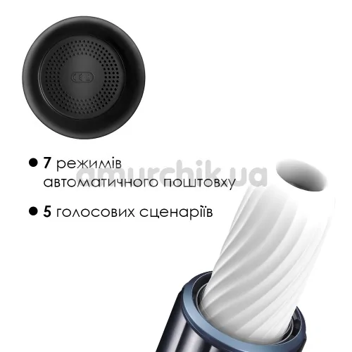 Мастурбатор с толчками Svakom Alex, черный