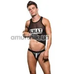 Костюм поліцейського S.W.A.T. Jockstrap & Tank Set: труси-джок + майка - Фото №1