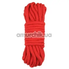 Верёвка Behave Luxury Fetish Bind Love Rope, красная - Фото №1