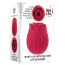 Симулятор орального секса для женщин Eve's Ravishing Rose Clit Pleaser, красный - Фото №10