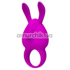 Виброкольцо Preety Love Naughty Bunny, фиолетовое - Фото №1