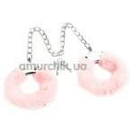 Фиксаторы Fetish Pleasure Fluffy Leg Cuffs, розовые - Фото №1