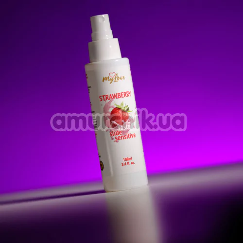 Лубрикант MyLove Taste-Slide Sensitive Strawberry - полуниця, 100 мл