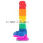 Фаллоимитатор ToyJoy Pride Rainbow Lover 7 Inch, радужный - Фото №1