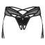 Трусики-стринги с подвязками для чулок Obsessive Dominna, черные - Фото №6