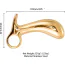 Cтимулятор простаты Lockink Sevanda Woodpecker Metal Prostate Massager, золотой - Фото №7