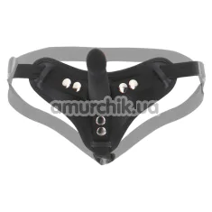 Страпон Taboom Strap-On Harness With Dong Small, чорний - Фото №1