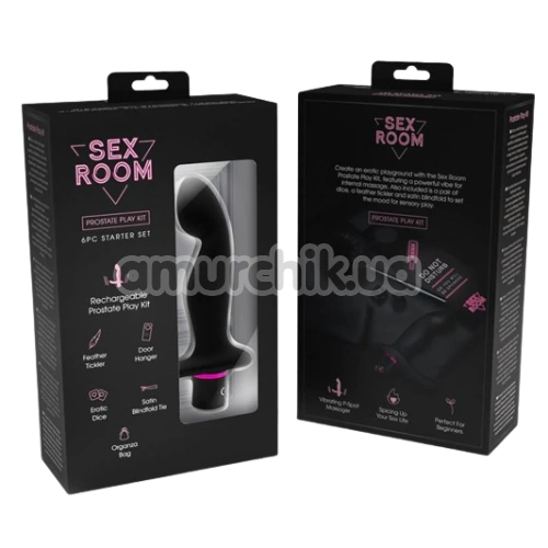 Набір секс-іграшок Sex Room Prostate Play Kit, чорний