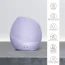 Ультразвуковая щетка для тела Geske Sonic Body Brush 7 in 1, сиреневая - Фото №5