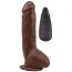 Вибратор Rubicon Vibrating Dick 9.9, темно-коричневый - Фото №1