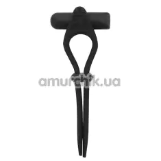 Віброкільце для члена Rings Of Love Adjustable Cockring 21695, чорне - Фото №1