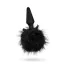 Анальна пробка Anal Adventures Platinum Rabbit Tail Plug, чорна - Фото №2