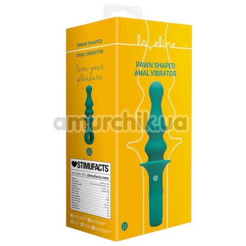 Анальний вібратор Loveline Pawn Shaped Anal Vibrator, зелений