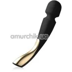 Універсальний масажер Lelo Smart Wand 2 Large Black (Лело Смарт Ванд 2), великий чорний - Фото №1