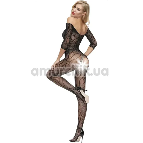 Комбинезон Star Night Off-Shoulder Crotchless Fishnet Bodystocking, черный