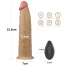 Вибратор с ротацией Dual-Layered Silicone Nature Cock LV410211, телесный - Фото №8
