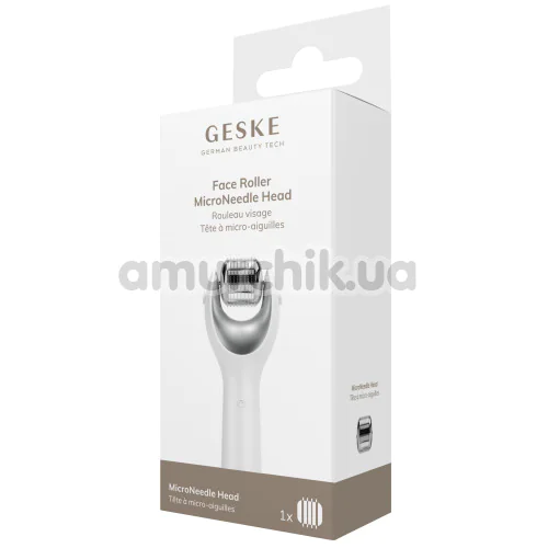 Насадка Geske Face Roller MicroNeedle Head, серебряная