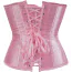 Корсет DS Fetish Vintage Satin Underbust Corset, розовый - Фото №8
