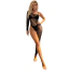 Комбінезон Star Night One Shoulder Stripe Bodystocking, чорний - Фото №4