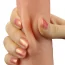 Фаллоимитатор Sliding-Skin Dual Layer Dong 9, телесный - Фото №19