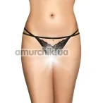 Трусики-стринги женские Tongs 2496, черные - Фото №1