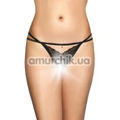 Трусики-стринги женские Tongs 2496, черные - Фото №1