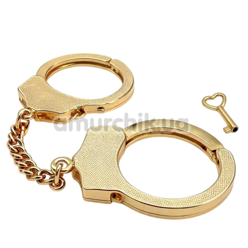 Наручники DS Fetish Luxury Metal Handcuffs, золоті