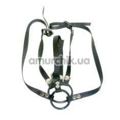 Пояс с кольцом для пениса Reversible Cock Ring Harness - Фото №1