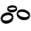 Набор из 3 эрекционных колец Alive Sensual Pleasure Rings, черный - Фото №1