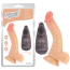 Вибратор Real Touch S Pleasant Dong 7.8 Inch Vibrator No.01, телесный - Фото №3