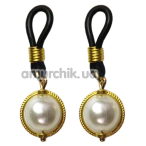 Украшения для сосков Art of Sex Golden Night, белые - Фото №1