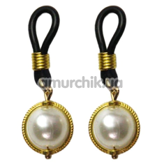 Прикраси для сосків Art of Sex Golden Night, білі - Фото №1