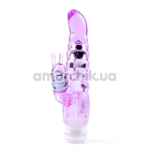 Вібратор Crystal Jelly My Dual Pleasure, фіолетовий