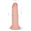 Фаллоимитатор Knight Cock Triple Density Dildo 7, телесный - Фото №3