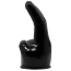 Насадка для вібромасажерів Power Head Double Finger Wand Massager Head, чорна - Фото №2
