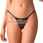 Трусики з відкритими сідницями Obsessive Anniverse Special Jockstrap, чорні - Фото №1