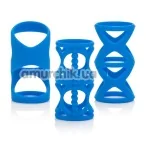 Набір насадок Posh Silicone Lover's Cages, блакитний - Фото №1